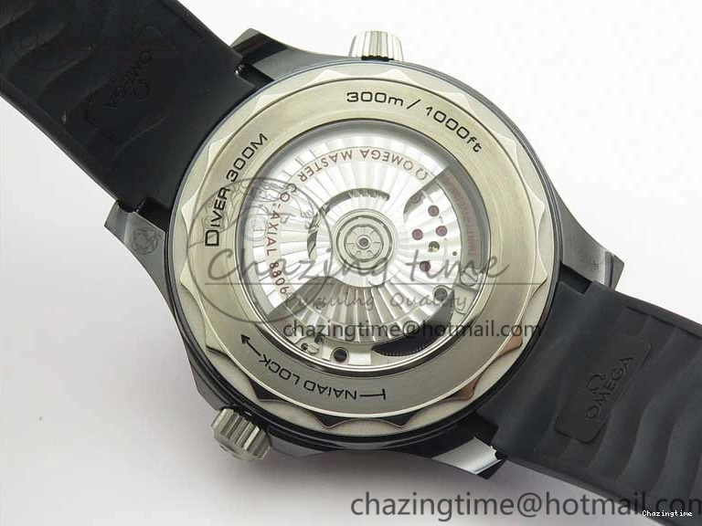 0121 Seamaster Diver 300M Real Ceramic Case VSF 1:1 Best Edition on Black Rubber Strap A8806 (Free Nato) SunProtective 7935